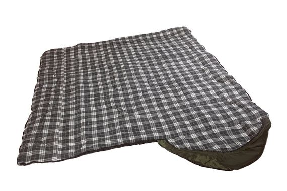 Спальный мешок INDI Vermont Extreme L-zip от -27 °C (одеяло с подголовником, фланель, 195+35X85 см)