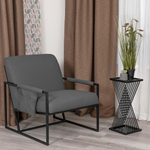 Кресло Charli LUX/Чарли Люкс экокожа , Sharp Графит, 70х80х82 см