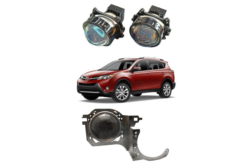 Комплект для замены штатных линз Toyota RAV4 IV CA40 дорестайлинг 2012-2015, Тип №2