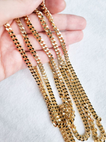 1461-з Цепь панцирного плетения "Колумбия", 5 мм, позолота