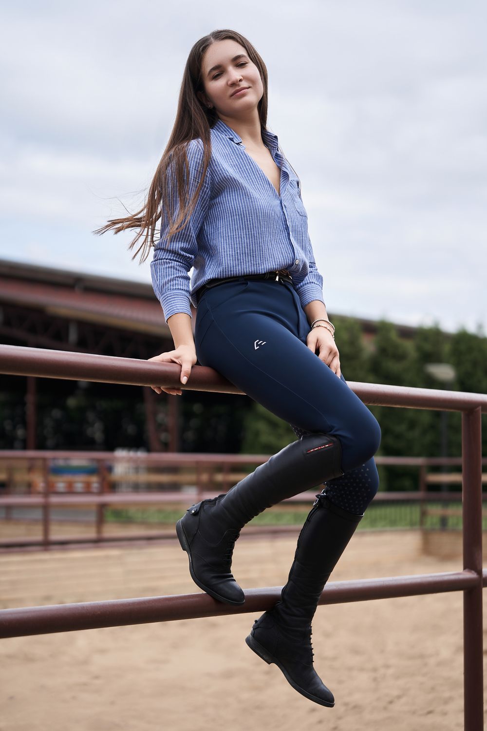 BREECHES ICONIC FULL GRIP NAVY