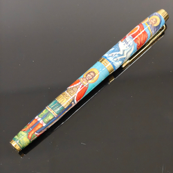 Ручка коллекционная с ручной росписью Палех "Александр Невский" в коробке