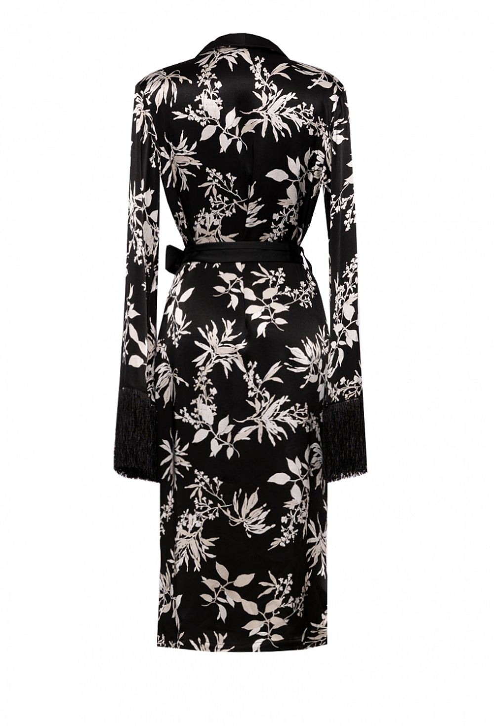 Халат чёрно-белый 05-02-21SS