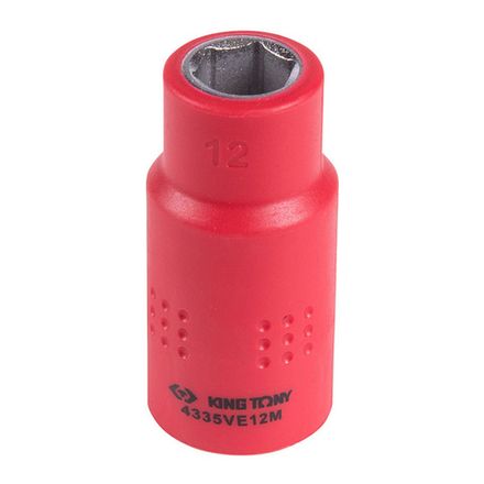 Цена на KING TONY (4335VE12M) Головка торцевая диэлектрическая шестигранная 1/2", 12 мм