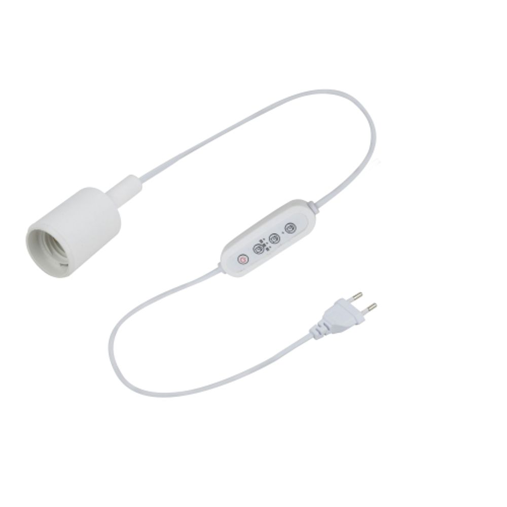 Светильник для растений ЭРА FITO-Time Holder E27 1,5 м с проводом и таймером для фитоламп с цоколем Е27