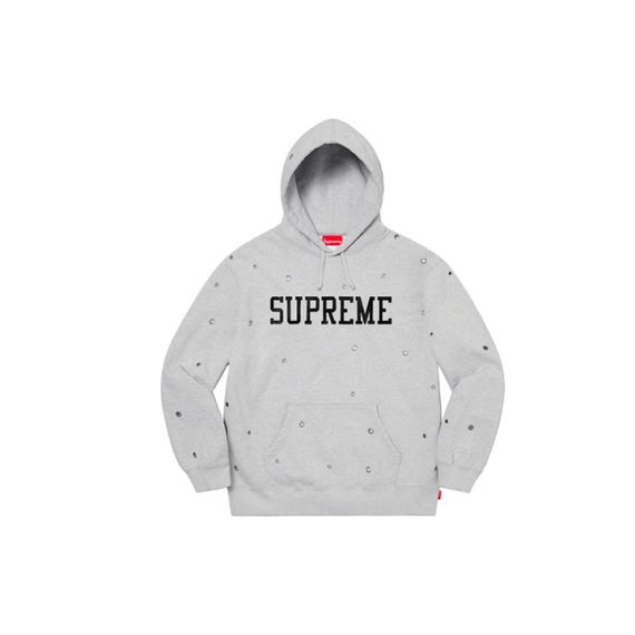 Supreme SS20 Week 14 Eyelet Hooded Sweatshirt