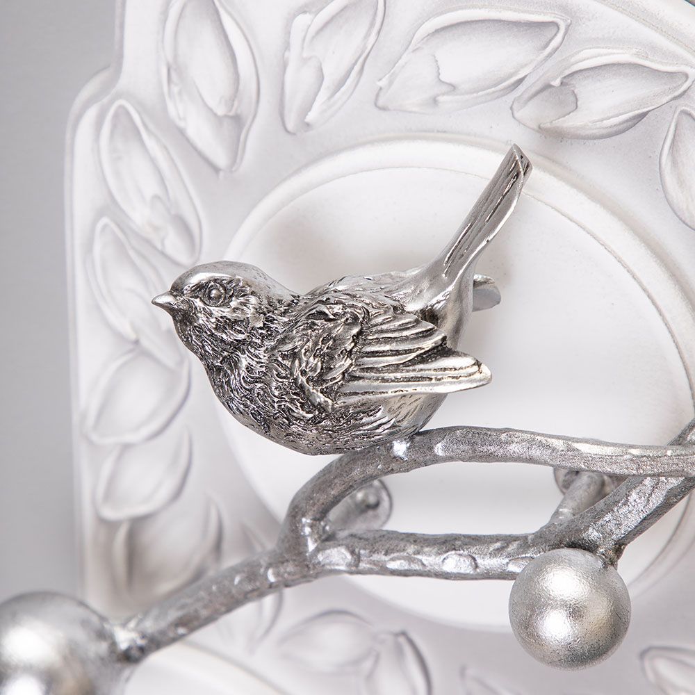 Полка-ключница Терра Бранч Айс Античное Серебро