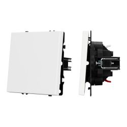 Механизм звонкового выключателя SWT-NOBE-MKR1-SFPL-L-WH (230V, 10A) (Arlight, Белый кварц) 054237