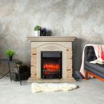 Каминокомплект Real Flame Neapolis WT с очагом Fobos Lux Black (без пульта)