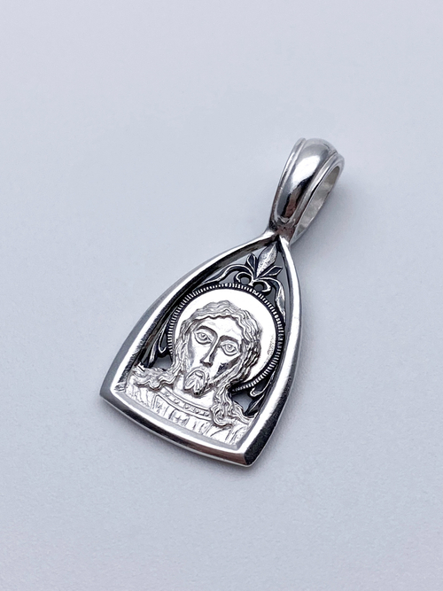 Образок из серебра/Чернение/Спаситель