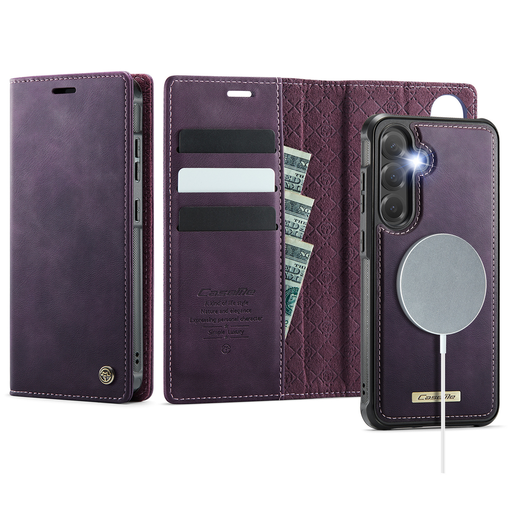 Чехол-кошелек CaseMe 2 in 1 MagSafe Samsung Galaxy S25