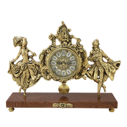Bello De Bronze Бронзовые часы настольные Пастораль 2