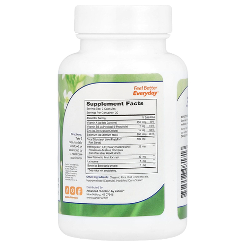 Zahler, ProstAid + ™, формула для поддержки простаты, 60 капсул