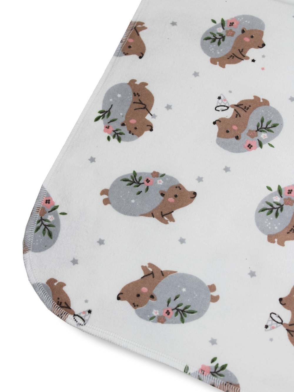 Пеленка Лесной ёжик фланель 90*130 RinaAmari