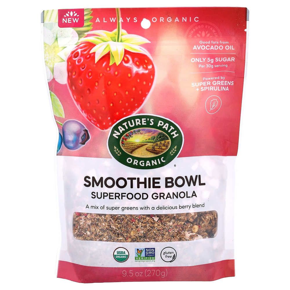 Nature's Path, Organic Smoothie Bowl, гранола из суперфудов, 270 г (9,5 унции)