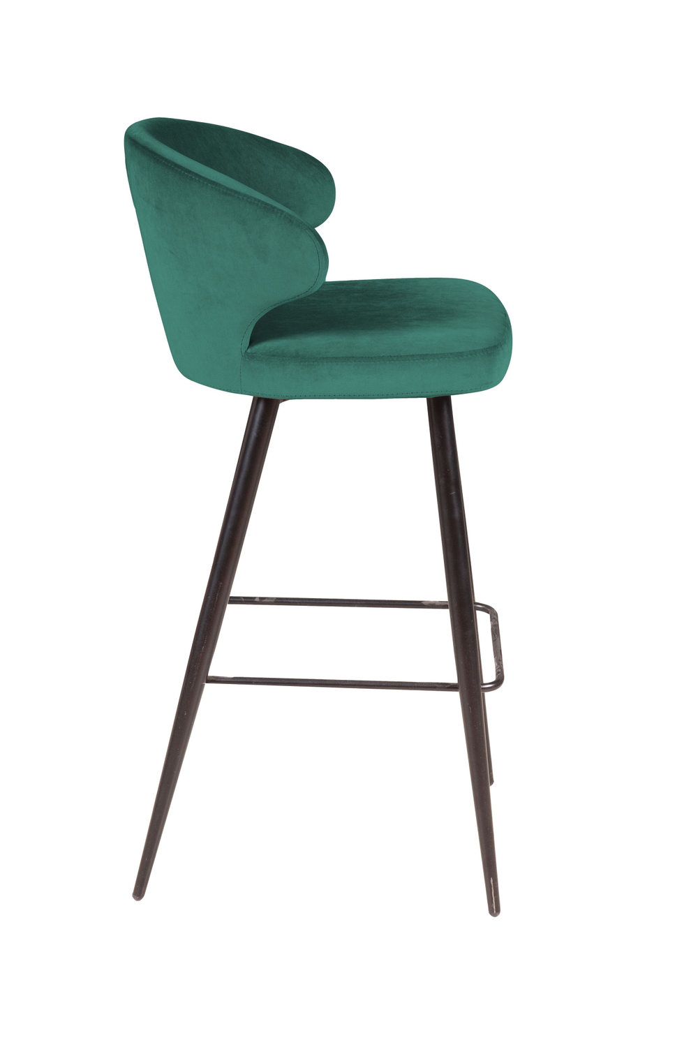Стул барный Richard, бархат зеленый 19