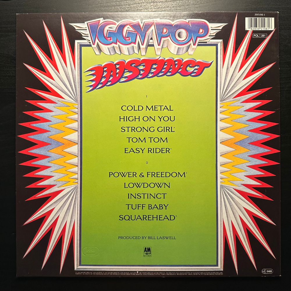 Iggy Pop - Instinct (Германия 1988г.)