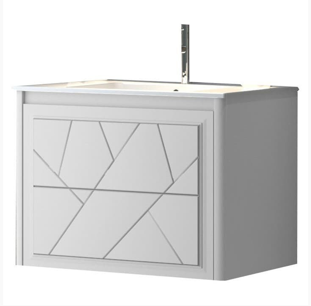 Тумба Луиджи 70 подвесная, цвет белый матовый (рак. Ibiza 71)