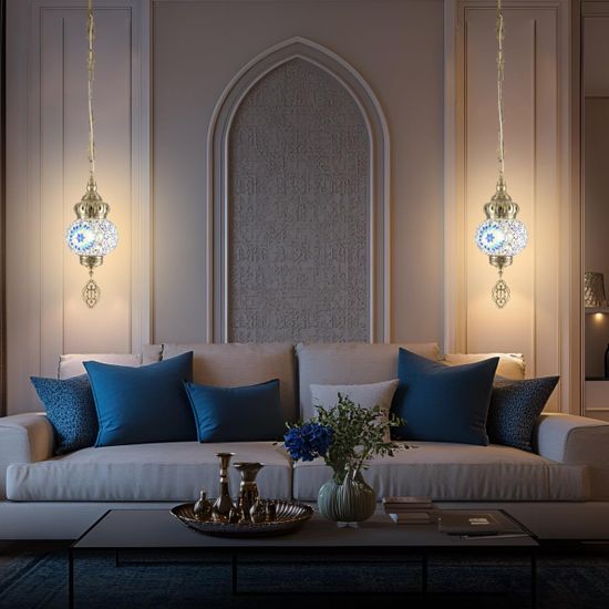 CL419116 Каир Мозаика Синяя Подвес