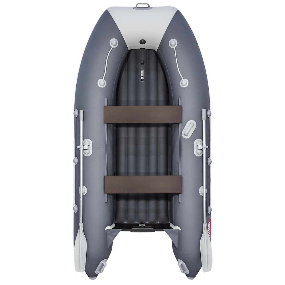 Лодка ПВХ Мастер Лодок Таймень LX3200НДНД Графит / Св.Серый