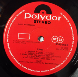 Винтажная виниловая пластинка LP Slade Slayed (UK 1972) Let The Good Times Roll