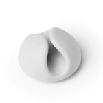 Держатели для 1 провода на клейкой основе 6шт (белый)