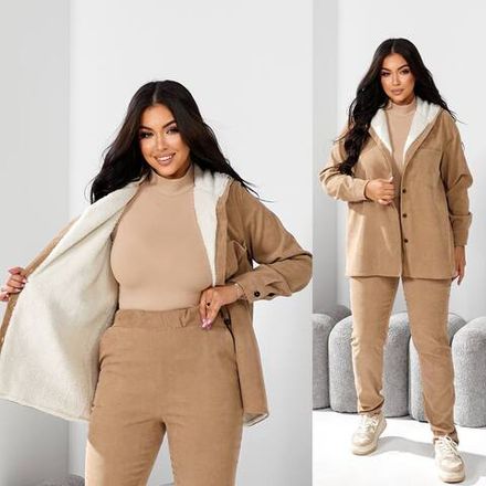 Костюм с мехом УК-5375-1 Фабрика Моды