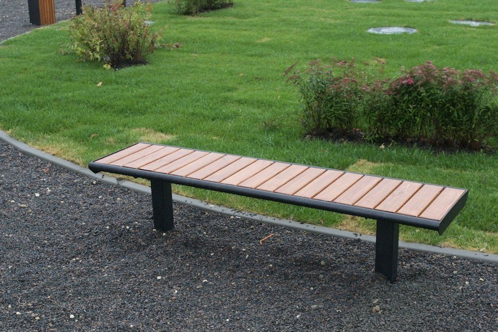 Скамейка стальная «Поло» без спинки