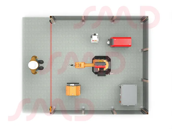 Роботизированный сварочный комплекс GSX с одноосевым позиционером Robaxis
