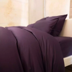 Простыня на резинке 120x200x25 Mollen ежевично-черная