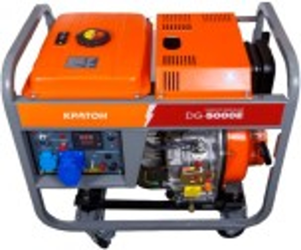 Электростанция дизельная с воздушным охлаждением КРАТОН DG-5000E открытая 3 08 02 026