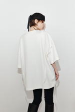 Футболка-трансформер со съёмным лифом молочная