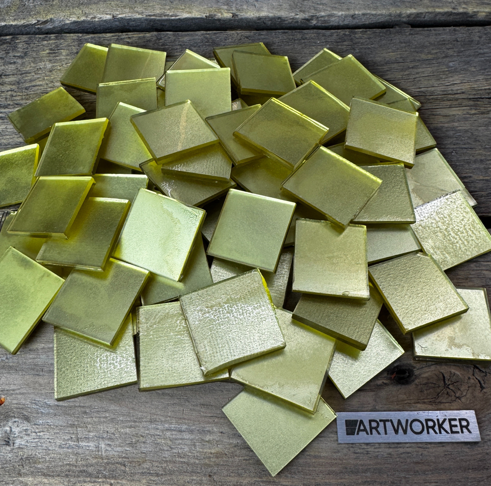 Золотая смальта на основе серебра 30х30 мм (8 гр) - 4 мм