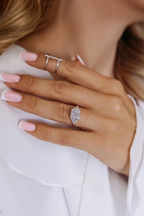 Кольцо "DIVA" с фианитом