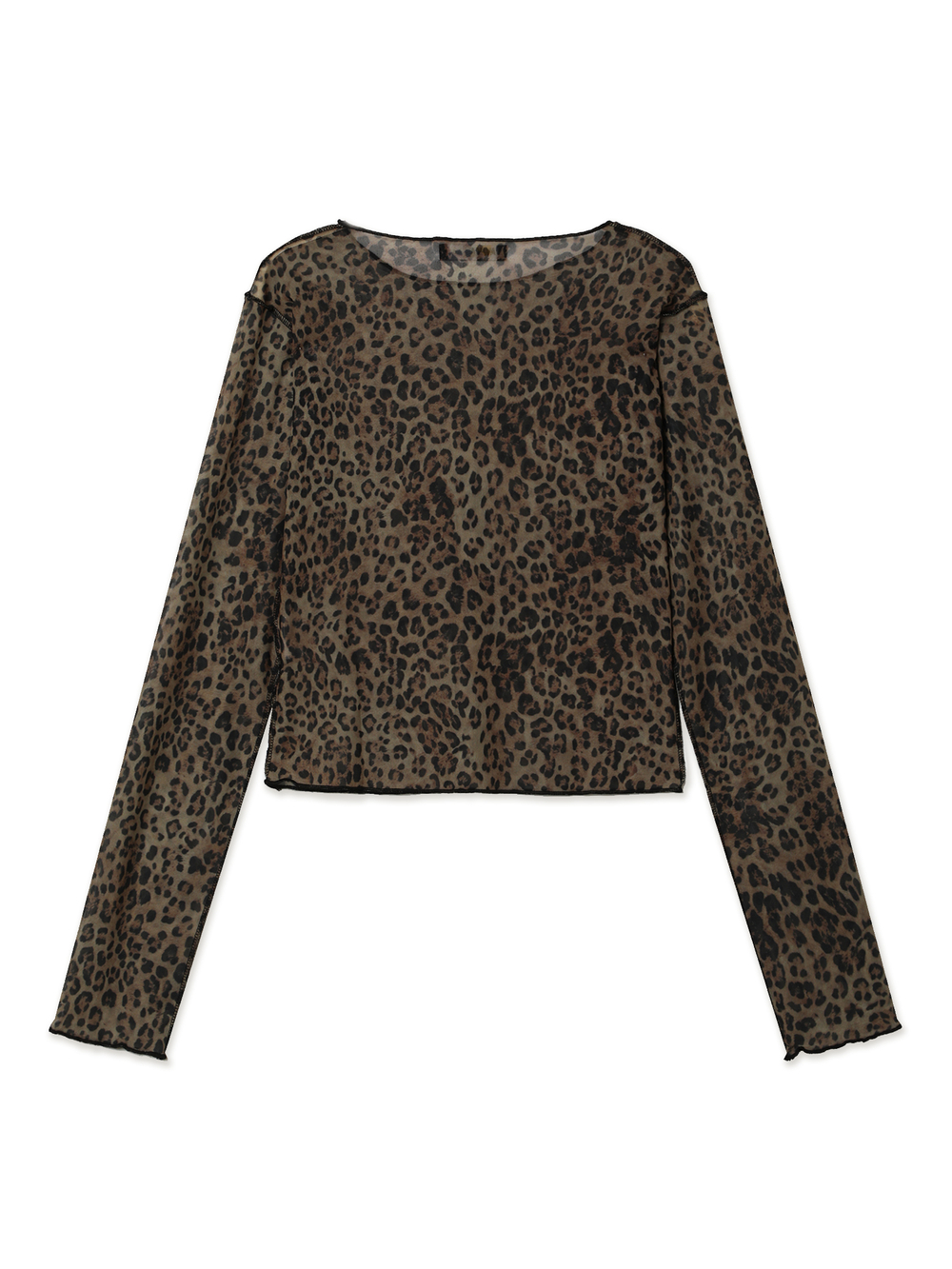 Топ Nala Leopard Print Mesh