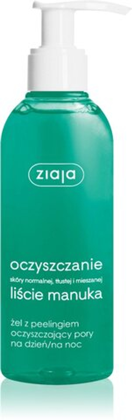 Ziaja Liście Manuka - Гель для очищения пор день/ночь со скрабом /   200  ml  / GTIN 5901887029120