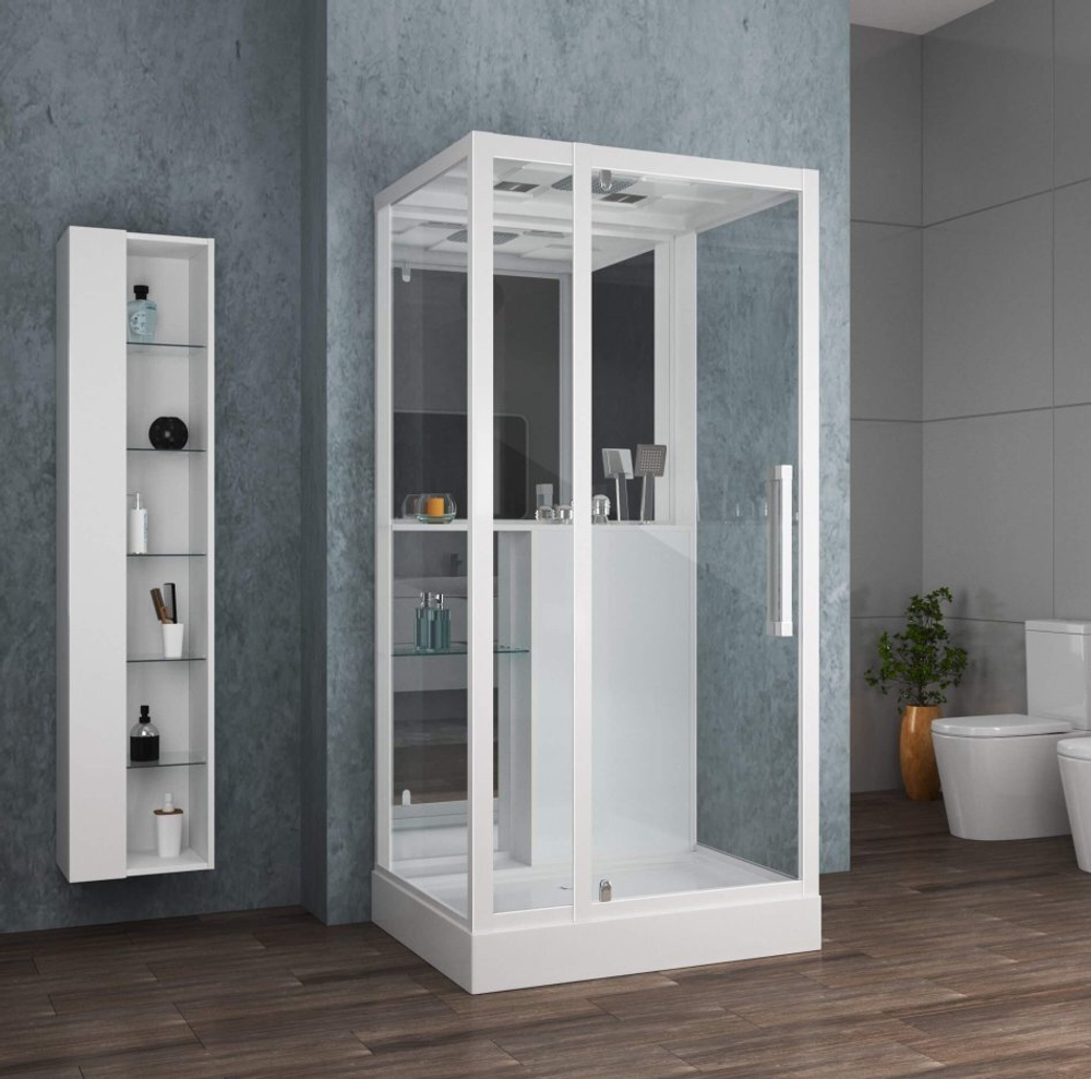Душевая кабина Grossman Style GR166 (90x100x215) дверь распашная,5 мест