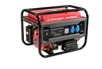 Генератор бензиновый Энергомаш БГ-3200Э 3,0/2,5кВт эл/руч стартер, 43 кг,бак 15л