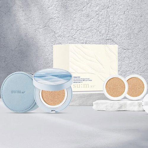 Кушон SUM37 WATER-FULL CC CUSHION PERFECT FINISH SPECIAL SET #01 LIGHT BEIGE