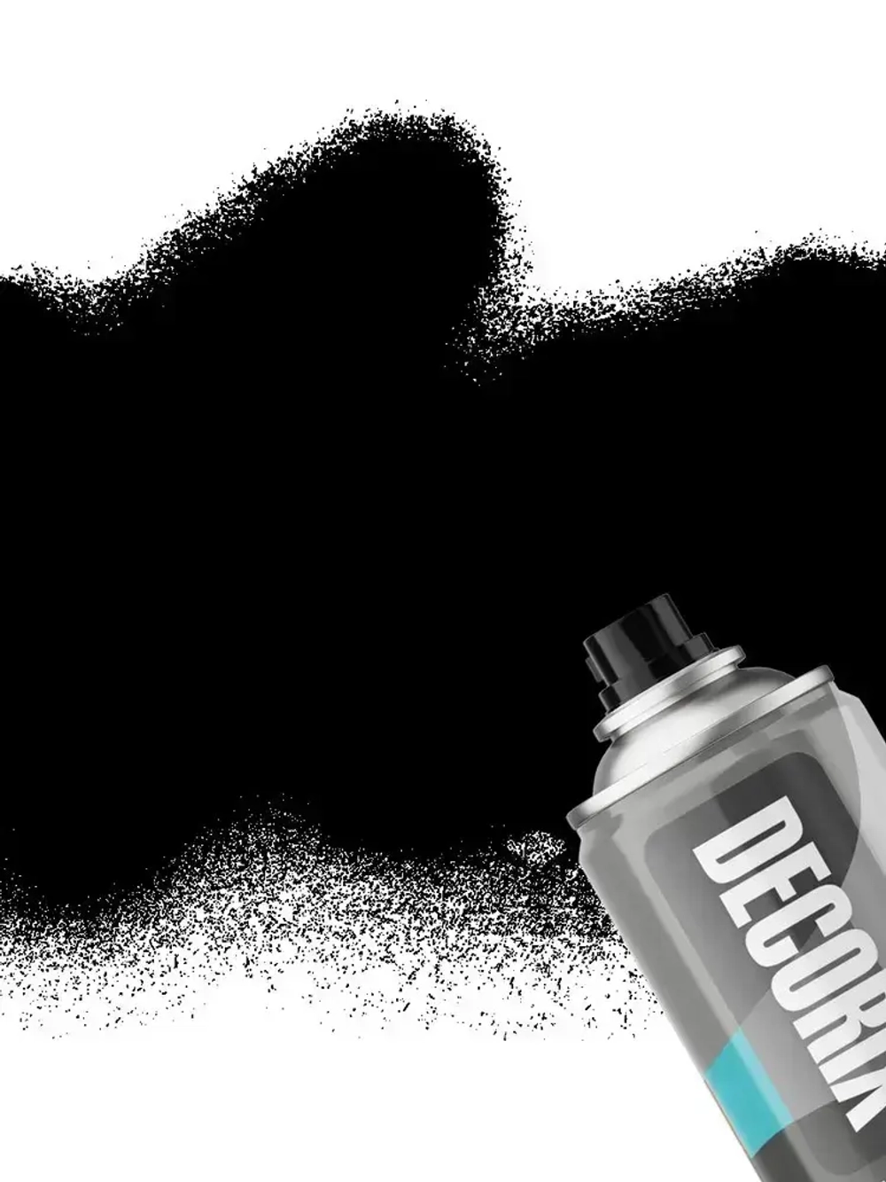 Грунт для пластика аэрозольный черный матовый DECORIX - грунтовка для пластика в баллончике 520 мл