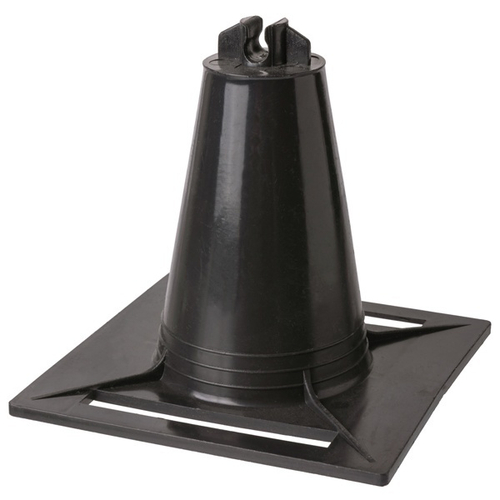 Держатель для плоской кровли универс. 120х120х100 мм c 1 фиксатором для прута D8 мм, без бетона, TDM SQ2402-3089