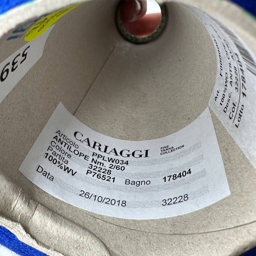 ANTILOPE - Cariaggi; 100% меринос; 3000м/100гр; col.32228, цвет: синий