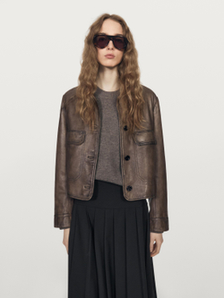 Massimo Dutti Юбка миди из смесовой шерсти с плиссировкой, черный