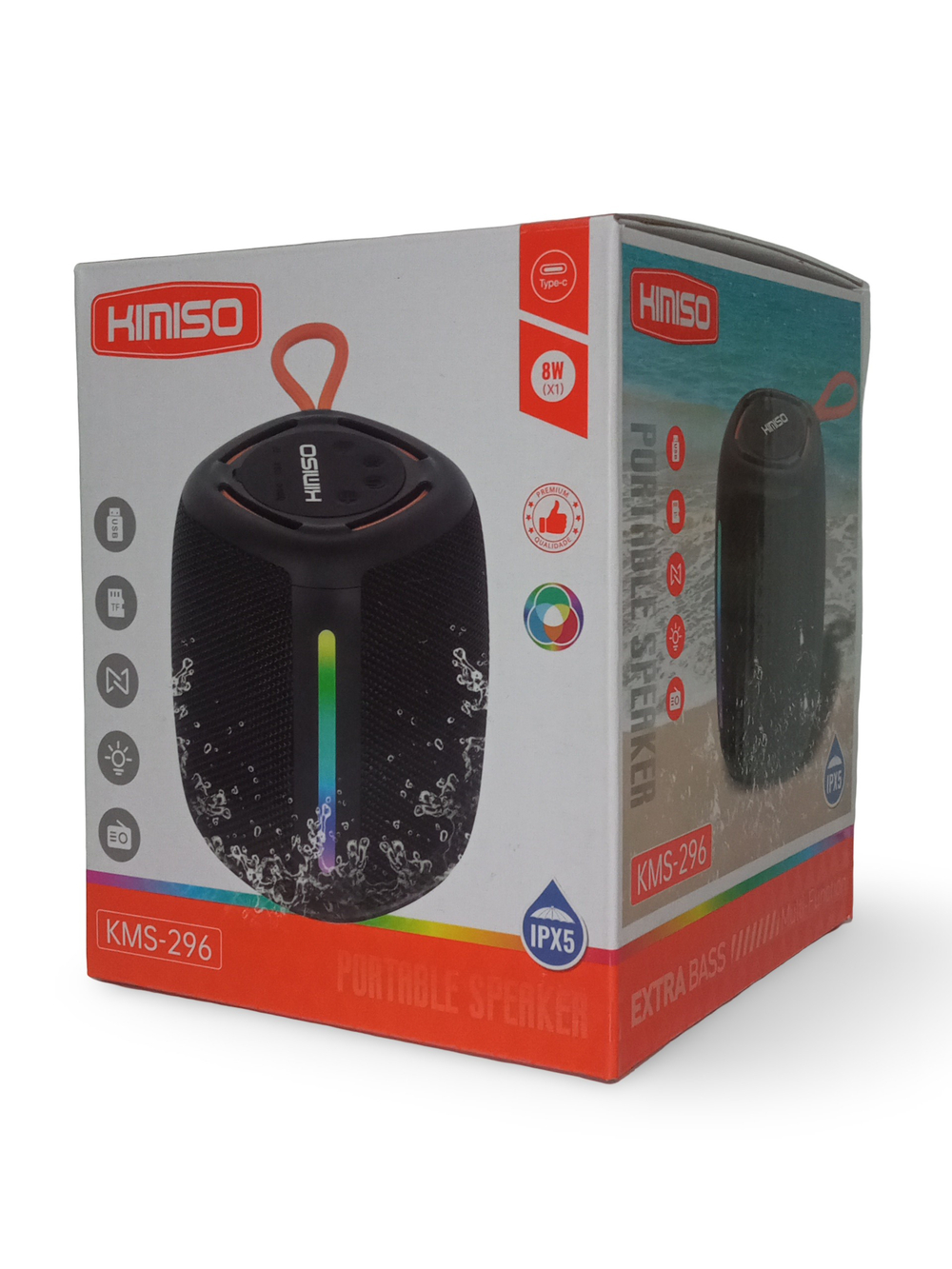 Беспроводная колонка портативная Extra Bass FM/TWS/USB/TFcard  KMS-296