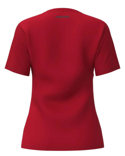 Женская теннисная футболка Head Club 25 Tech - red