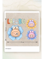 Термонаклейка на одежду, термопринт Лабубу