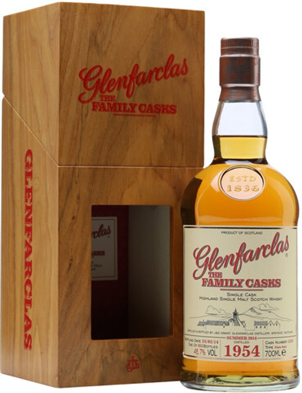Виски Glenfarclas 1954 Family Casks wooden box, 0.7 л.