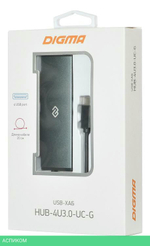 USB-хаб Digma HUB-4U3.0-UC-G