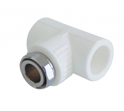 Тройник комб. с нар. гайкой KALDE 20x1/2"