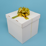 Бант-шар в золотом цвете, металлик, 21 см/ 36 см